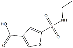 5-(ethylsulfamoyl)thiophene-3-carboxylic acid 구조식 이미지