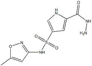 5-(hydrazinocarbonyl)-N-(5-methylisoxazol-3-yl)-1H-pyrrole-3-sulfonamide 구조식 이미지