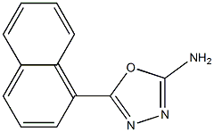 5-(naphthalen-1-yl)-1,3,4-oxadiazol-2-amine 구조식 이미지