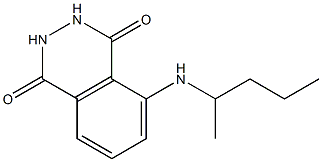 5-(pentan-2-ylamino)-1,2,3,4-tetrahydrophthalazine-1,4-dione 구조식 이미지
