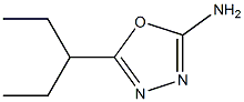 5-(pentan-3-yl)-1,3,4-oxadiazol-2-amine 구조식 이미지