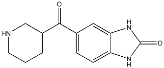 5-(piperidin-3-ylcarbonyl)-1,3-dihydro-2H-benzimidazol-2-one Structure