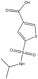 5-(propan-2-ylsulfamoyl)thiophene-3-carboxylic acid 구조식 이미지