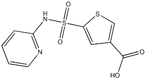 5-(pyridin-2-ylsulfamoyl)thiophene-3-carboxylic acid Structure