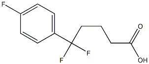 5,5-difluoro-5-(4-fluorophenyl)pentanoic acid Structure