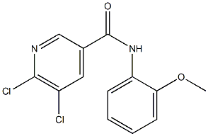 5,6-dichloro-N-(2-methoxyphenyl)pyridine-3-carboxamide Structure