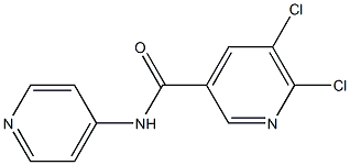 5,6-dichloro-N-(pyridin-4-yl)pyridine-3-carboxamide Structure