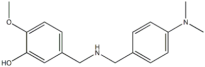 5-[({[4-(dimethylamino)phenyl]methyl}amino)methyl]-2-methoxyphenol Structure