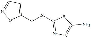 5-[(1,2-oxazol-5-ylmethyl)sulfanyl]-1,3,4-thiadiazol-2-amine 구조식 이미지