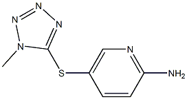 5-[(1-methyl-1H-1,2,3,4-tetrazol-5-yl)sulfanyl]pyridin-2-amine 구조식 이미지