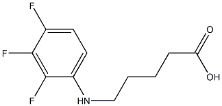 5-[(2,3,4-trifluorophenyl)amino]pentanoic acid Structure