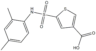 5-[(2,4-dimethylphenyl)sulfamoyl]thiophene-3-carboxylic acid Structure