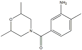 5-[(2,6-dimethylmorpholin-4-yl)carbonyl]-2-methylaniline 구조식 이미지