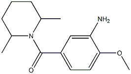 5-[(2,6-dimethylpiperidin-1-yl)carbonyl]-2-methoxyaniline 구조식 이미지