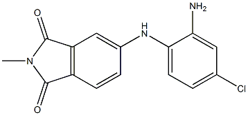 5-[(2-amino-4-chlorophenyl)amino]-2-methyl-2,3-dihydro-1H-isoindole-1,3-dione 구조식 이미지