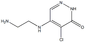 5-[(2-aminoethyl)amino]-4-chloropyridazin-3(2H)-one 구조식 이미지