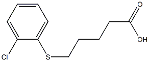 5-[(2-chlorophenyl)sulfanyl]pentanoic acid 구조식 이미지