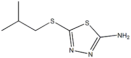 5-[(2-methylpropyl)sulfanyl]-1,3,4-thiadiazol-2-amine 구조식 이미지