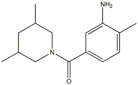 5-[(3,5-dimethylpiperidin-1-yl)carbonyl]-2-methylaniline Structure