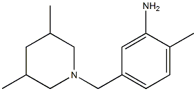 5-[(3,5-dimethylpiperidin-1-yl)methyl]-2-methylaniline Structure