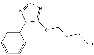 5-[(3-aminopropyl)sulfanyl]-1-phenyl-1H-1,2,3,4-tetrazole 구조식 이미지