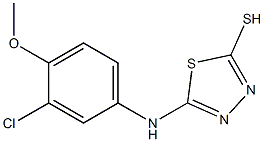 5-[(3-chloro-4-methoxyphenyl)amino]-1,3,4-thiadiazole-2-thiol Structure