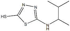 5-[(3-methylbutan-2-yl)amino]-1,3,4-thiadiazole-2-thiol 구조식 이미지