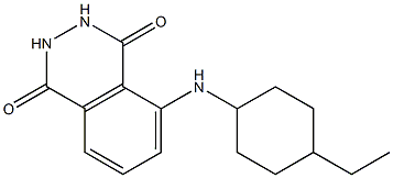 5-[(4-ethylcyclohexyl)amino]-1,2,3,4-tetrahydrophthalazine-1,4-dione 구조식 이미지