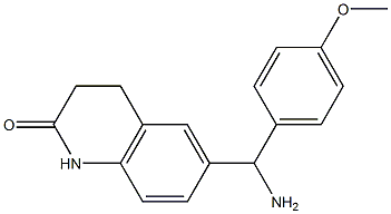 6-[amino(4-methoxyphenyl)methyl]-1,2,3,4-tetrahydroquinolin-2-one Structure