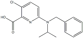 6-[benzyl(propan-2-yl)amino]-3-chloropyridine-2-carboxylic acid Structure