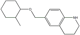6-{[(2-methylcyclohexyl)oxy]methyl}-1,2,3,4-tetrahydroquinoline 구조식 이미지
