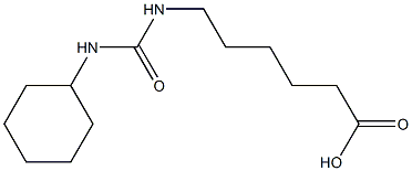 6-{[(cyclohexylamino)carbonyl]amino}hexanoic acid 구조식 이미지