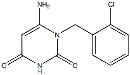 6-amino-1-[(2-chlorophenyl)methyl]-1,2,3,4-tetrahydropyrimidine-2,4-dione 구조식 이미지