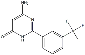 6-amino-2-[3-(trifluoromethyl)phenyl]-3,4-dihydropyrimidin-4-one 구조식 이미지