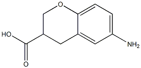 6-amino-3,4-dihydro-2H-1-benzopyran-3-carboxylic acid Structure