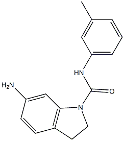 6-amino-N-(3-methylphenyl)-2,3-dihydro-1H-indole-1-carboxamide 구조식 이미지