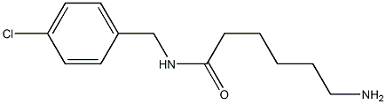 6-amino-N-[(4-chlorophenyl)methyl]hexanamide Structure