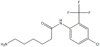 6-amino-N-[4-chloro-2-(trifluoromethyl)phenyl]hexanamide 구조식 이미지