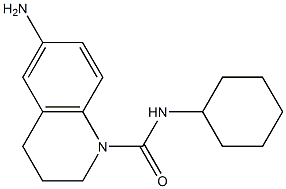 6-amino-N-cyclohexyl-1,2,3,4-tetrahydroquinoline-1-carboxamide 구조식 이미지