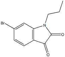 6-bromo-1-propyl-2,3-dihydro-1H-indole-2,3-dione 구조식 이미지