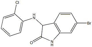 6-bromo-3-[(2-chlorophenyl)amino]-2,3-dihydro-1H-indol-2-one 구조식 이미지