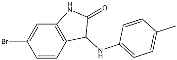 6-bromo-3-[(4-methylphenyl)amino]-2,3-dihydro-1H-indol-2-one 구조식 이미지