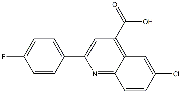 6-chloro-2-(4-fluorophenyl)quinoline-4-carboxylic acid Structure