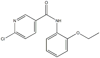 6-chloro-N-(2-ethoxyphenyl)pyridine-3-carboxamide 구조식 이미지