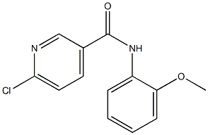 6-chloro-N-(2-methoxyphenyl)pyridine-3-carboxamide 구조식 이미지