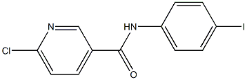 6-chloro-N-(4-iodophenyl)pyridine-3-carboxamide Structure