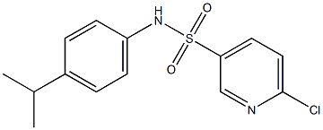 6-chloro-N-[4-(propan-2-yl)phenyl]pyridine-3-sulfonamide Structure