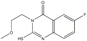 6-fluoro-2-mercapto-3-(2-methoxyethyl)quinazolin-4(3H)-one 구조식 이미지