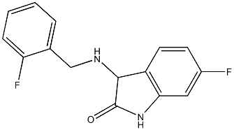 6-fluoro-3-{[(2-fluorophenyl)methyl]amino}-2,3-dihydro-1H-indol-2-one 구조식 이미지