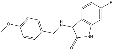 6-fluoro-3-{[(4-methoxyphenyl)methyl]amino}-2,3-dihydro-1H-indol-2-one Structure